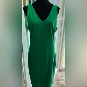 NWT WHBM V Neck MIDI Dress